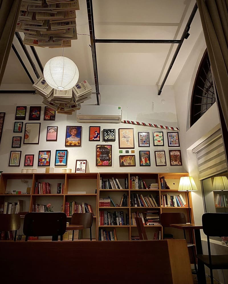 quán cafe sách ở hà nội