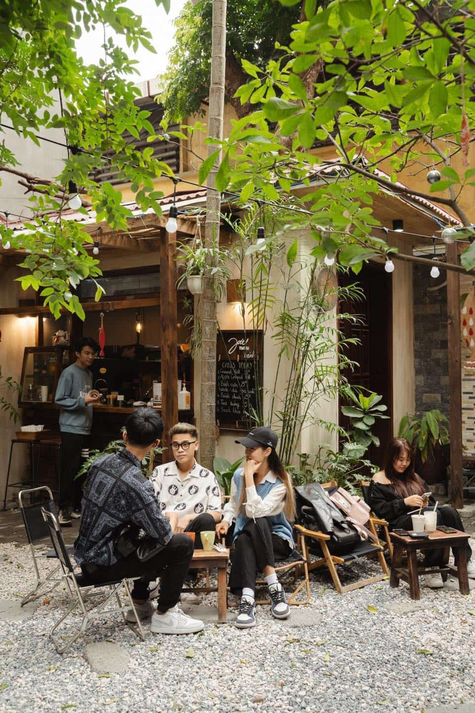 quán cafe vườn Hà Nội
