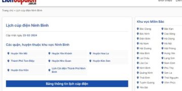 Lịch Cúp Điện TXN: Website cập nhật lịch cúp điện 63 tỉnh
